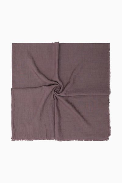 FİVESCARF Maxi βαμβακερό κασκόλ καφέ