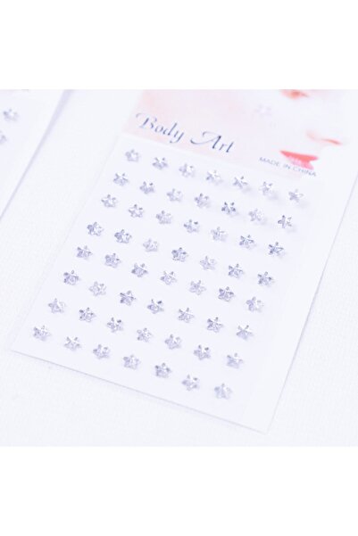 hbtasarim yıldız kristal yüz ve vücut stickerı makyaj taşı, 1 mm 112 adet