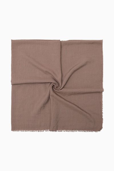 FİVESCARF Maxi βαμβακερό κασκόλ Milk Coffee