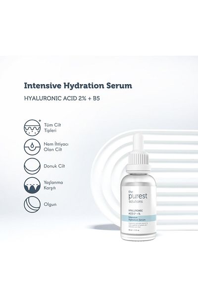 The Purest Solutions Intensive Moisturizing and Plumping Skin Care Serum (Hyaluronic Acid 2% + B5)