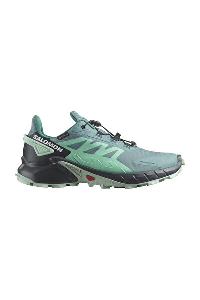 Salomon SUPERCROSS 4 GTX W Kadın Outdoor Ayakkabı Dusty Turquoise/India Ink/Blue Haze