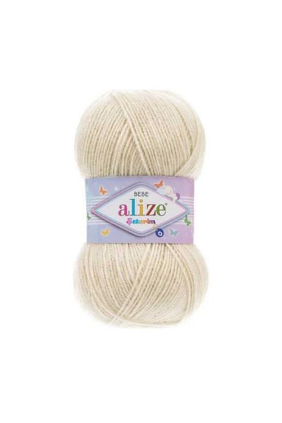 Alize Şekerim Baby Hand Knitting Yarns Γιλέκο Ζακέτα Κλωστή Φουλάρι Πουλόβερ Κλωστή 2 τεμαχίων