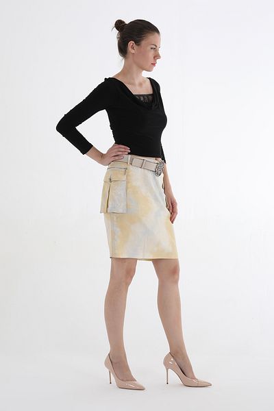 Balizza BLZ-2 Linen Skirt with Pockets and Back Pocket Accessories and Belt