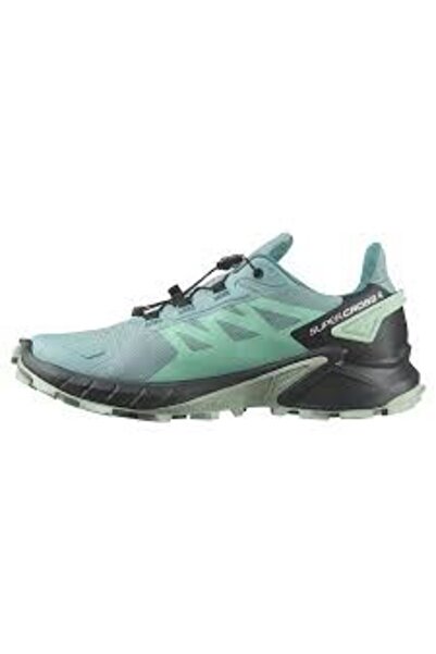 Salomon SUPERCROSS 4 GTX W Kadın Outdoor Ayakkabı Dusty Turquoise/India Ink/Blue Haze
