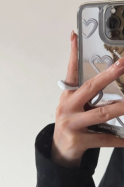 Glaren Elegant White Enamel Women's Ring