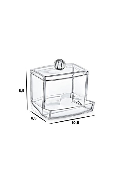 LİRAZON Ear Cleaning Swab Organizer with Lid Ear Swab Organizer