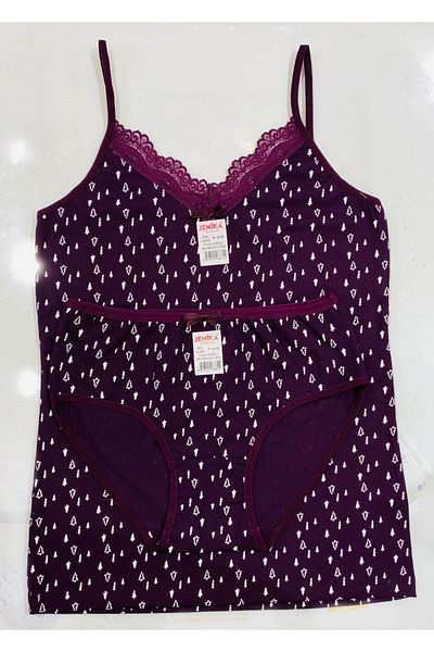 JENİKA Set de 2 pantaloni și chiloți cu curele de frânghie pentru femei