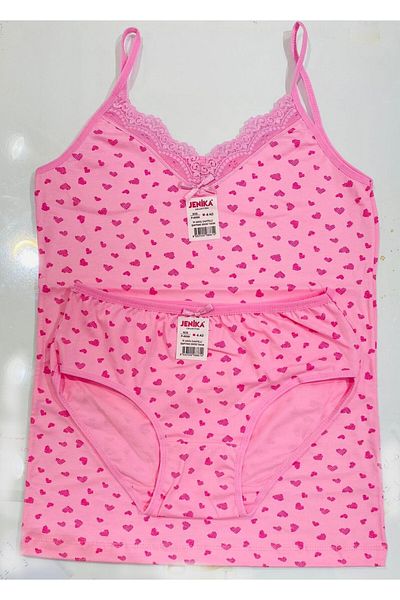 JENİKA Set de 2 pantaloni și chiloți cu curele de frânghie pentru femei