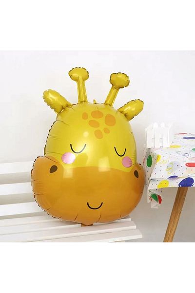 Parti Station Cute Giraffe Concept 1 Year Old Balloon Set Safari Theme Giraffe Party Birthday Balloon Set