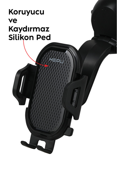 mimtec Araç Içi Ayarlanabilir Telefon Tutucu Cam Ve Torpido Kademeli Için Ücret Iade Garantili