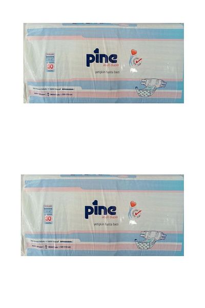 Pine Xl 30 Pack 2 Pack Patient Diapers with Waistband