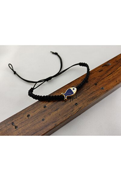 Newa Jewellry Balık Detaylı Makrome İpli Asansörlü Bileklik