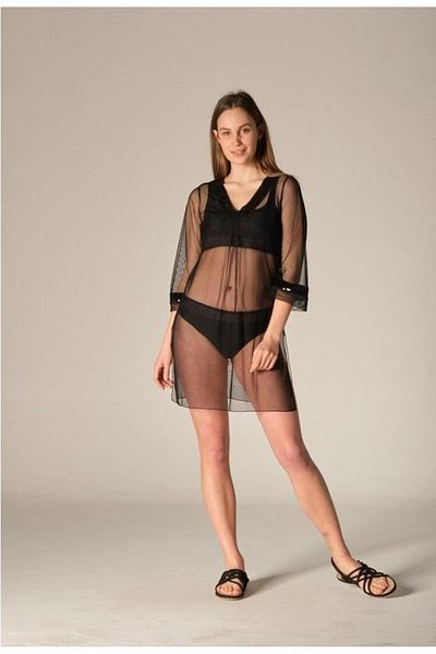 MY SEA P-10 V-Neck Sequined Short Pareo