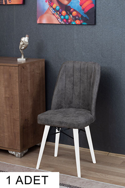 BERAZZİ Mutfak Sandalyesi Beyaz Ayaklı 1 Adet