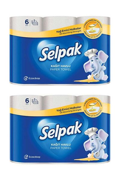 Selpak 3-layer 12-roll Rainfall Paper towel