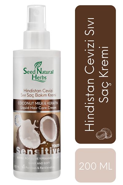Seed Natural Herbs Coconut & Keratin Liquid Hair Care Cream Dyed - Highlights - 200 ML for Damaged Hair