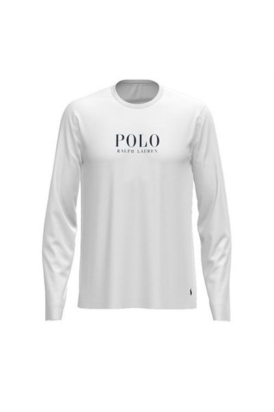 Ralph Lauren T-Shirt Pyjamashirt mit Rundhalsausschnitt Logo-Verzierungen