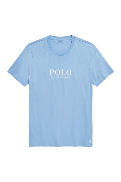 Ralph Lauren T-Shirt Pyjamashirt mit Rundhalsausschnitt Logo-Verzierungen