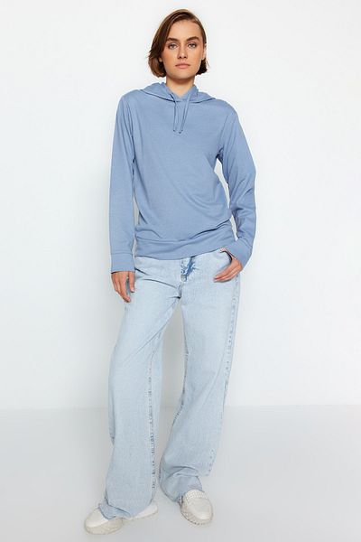 Trendyol Collection Világoskék vékony kötött pulóver TWOAW20SW0059