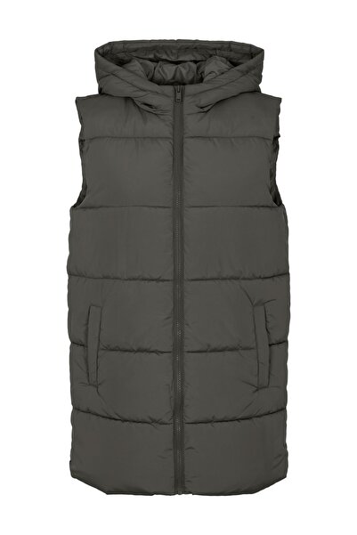 PIECES Weste Damen/Mädchen Schwarz Oliv