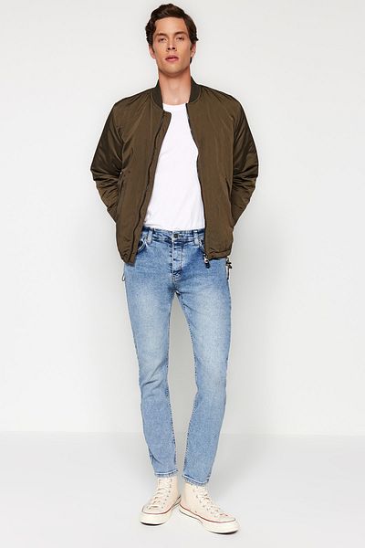 Trendyol Collection Ανοιχτό μπλε Skinny Fit Jeans - Εύκαμπτο ύφασμα, λεπτή εφαρμογή TMNAW24JE00006