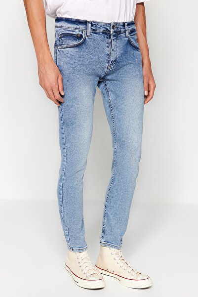 Trendyol Collection Light Blue Skinny Fit Jeans - Stretchy Fabric, Slim Fit Tmnaw24Je00006