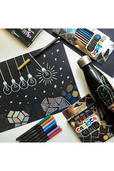 baby carioca Set of 12 Carioca Metallic Dry Crayons