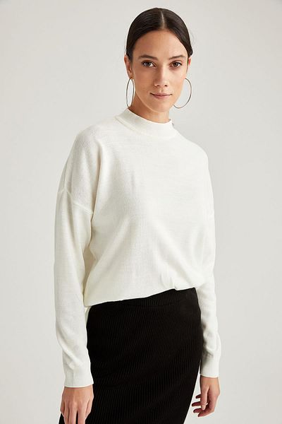 DeFacto Regular Fit Half Turtleneck Tunic
