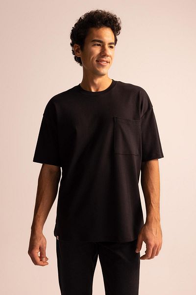 DeFacto Oversize Fit Crew Neck 100% Cotton Premium T-Shirt