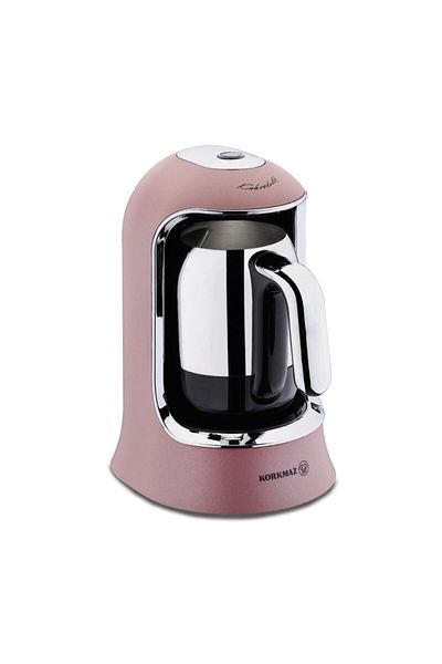 KORKMAZER Korkmaz Kahvekolik Coffee Machine - Pink / Gold