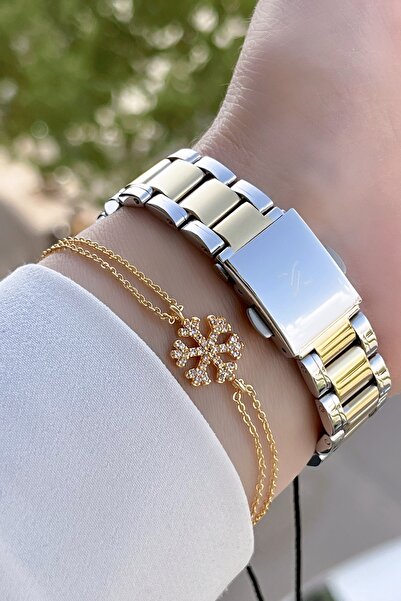 Daniel Klein Modern Thin Case Women's Wristwatch and Bracelet