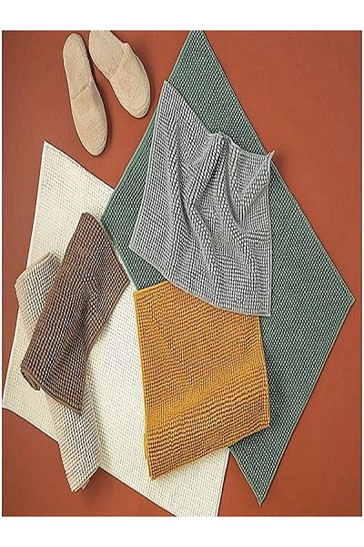 English Home Σετ πατάκι μπάνιου Paige Polyester Pasta 60 x 90 - 40x 60 cm Καφέ