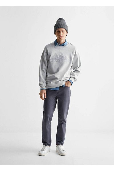 Mango Teen Gray Sweatshirt for Children