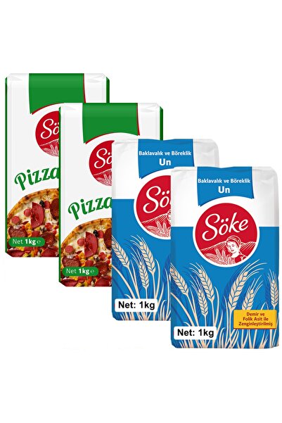 Söke Baklava Böreklik Un 2 x 1 kg Pizza un 2 x 1 kg 4 lü Set