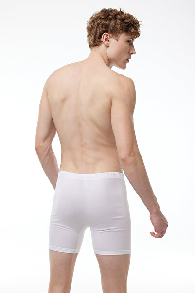 Malabadi Men's White 6-Piece Pack 100% Cotton Wide Fit Argentina Boxer 003-e