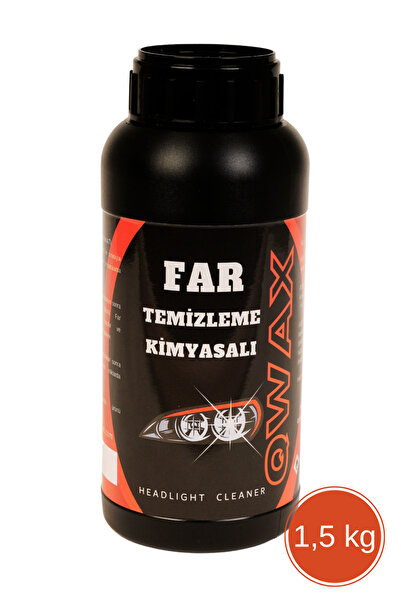 QWAX Buharlı Far Temizleme Sıvısı, Kloroform Araba Far Parlatma Kimyasalı 1,5 Kg