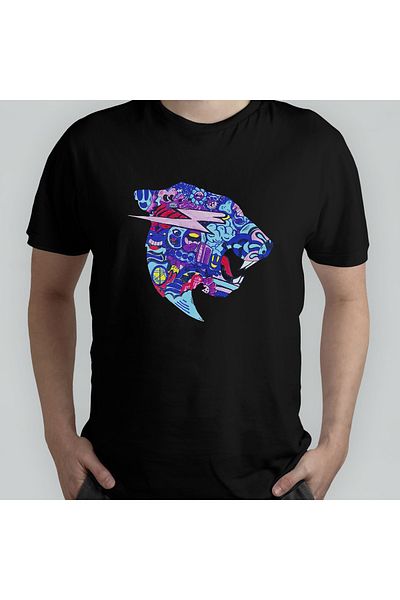 Pixxa Κύριος. Σετ μπλουζάκι και Mousepad Beast 100% Cotton Crew Neck