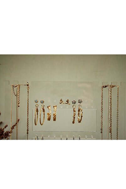 KEMSON Plexiglass Necklace Earring Organizer, Very Stylish Jewelry Stand, Necklace Stand, Display Stand, Case Organizer