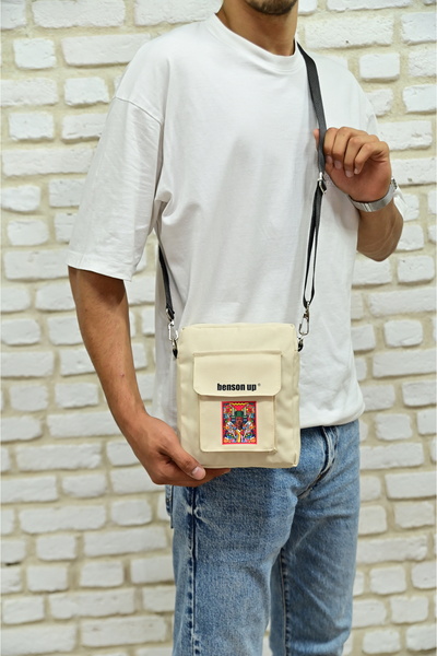 benson up Unisex 2 bölmeli su geçirmez omuz ve bel çantası