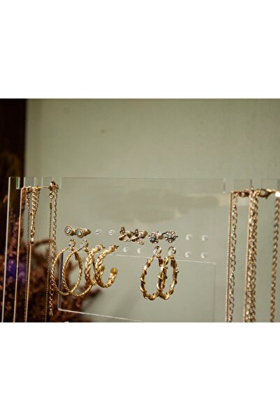 KEMSON Plexiglass Necklace Earring Organizer, Very Stylish Jewelry Stand, Necklace Stand, Display Stand, Case Organizer