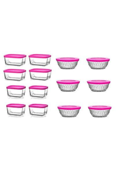 LAV طقم تخزين إفطار زجاجي 3 مقاسات - 14 قطعة