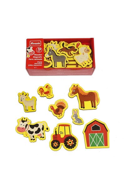 Rossie 48107 Magnetic Farm Figures, Multicolor