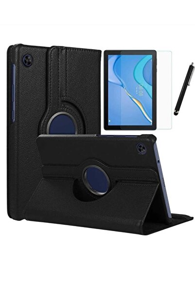 Huawei Matepad T10 T10S 10.1 Inç Uyumlu Kılıf Dönebilen Kılıf + Ekran Koruyucu + Tablet Kalemi