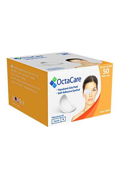 Octacare Sterile Eye Pads 6.5cm X 9.5 Cm 50pcs - 1 Box in Single Packages