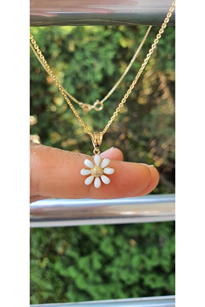 Goldlife jewellery 14 Ayar Altın Papatya Çiçek Kolye