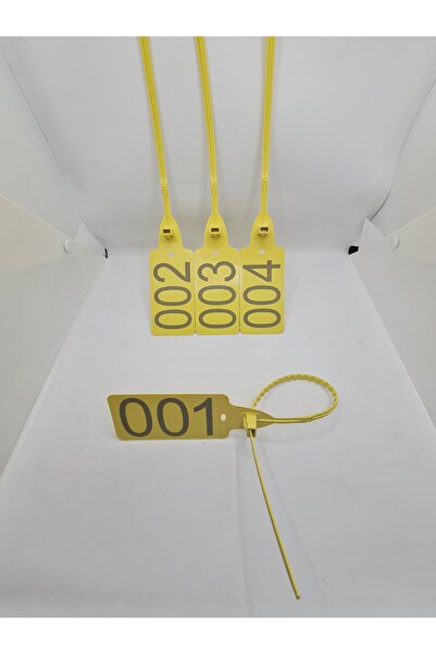 SAMARA Xl Mühürlü Plastik Kelepçe ( 100 Adet ) Sarı Renk