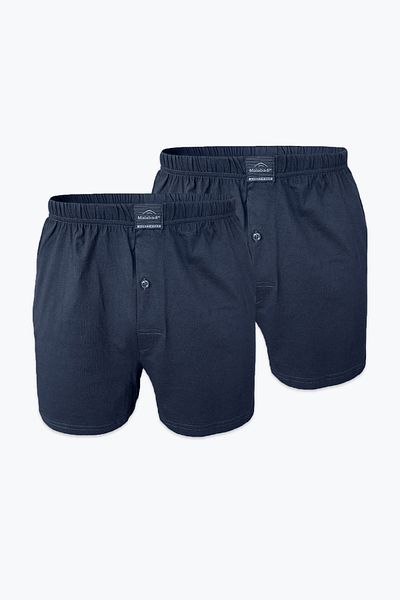 Malabadi Ανδρικό Smoked 2 Pack Wide Mold Large Size Boxer 100% Cotton Oversize 90024 4xl/5xl/6xl/7xl