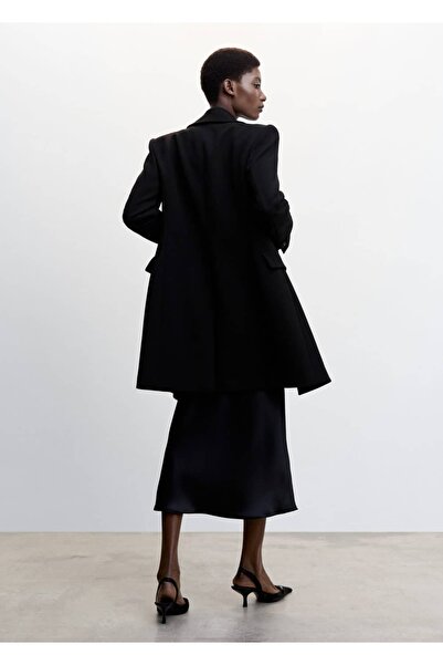 MANGO Woman Fitted Kruvaze Kesim Palto