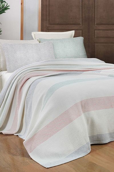Sarev Simba Ecru - Double 100% Cotton Bed Set