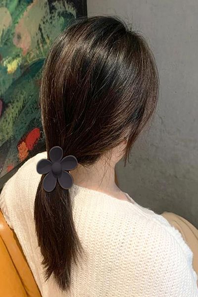 BAHELS Trendy 3dílná sada spony s hnědým květem sedmikrásky